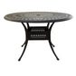 Benzara BM284103 Belmount 48" Dark Bronze Lattice Cut Out Pattern Aluminum Bar Table