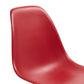 Benzara BM288109 Louie 21" Striking Red Modern Side Chair with Chrome Finished Legs