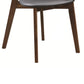 Benzara Brown and Black Quaint Dining Side Chair With Curved Back Set of Two