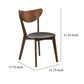 Benzara Brown and Black Quaint Dining Side Chair With Curved Back Set of Two