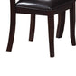 Benzara Dark Brown Retro Style Set Of Two Wooden Dining Chairs Set of Two