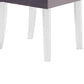 Benzara Gray Curved Back Velvet Upholstered Modern Dining Chair, Set of Two