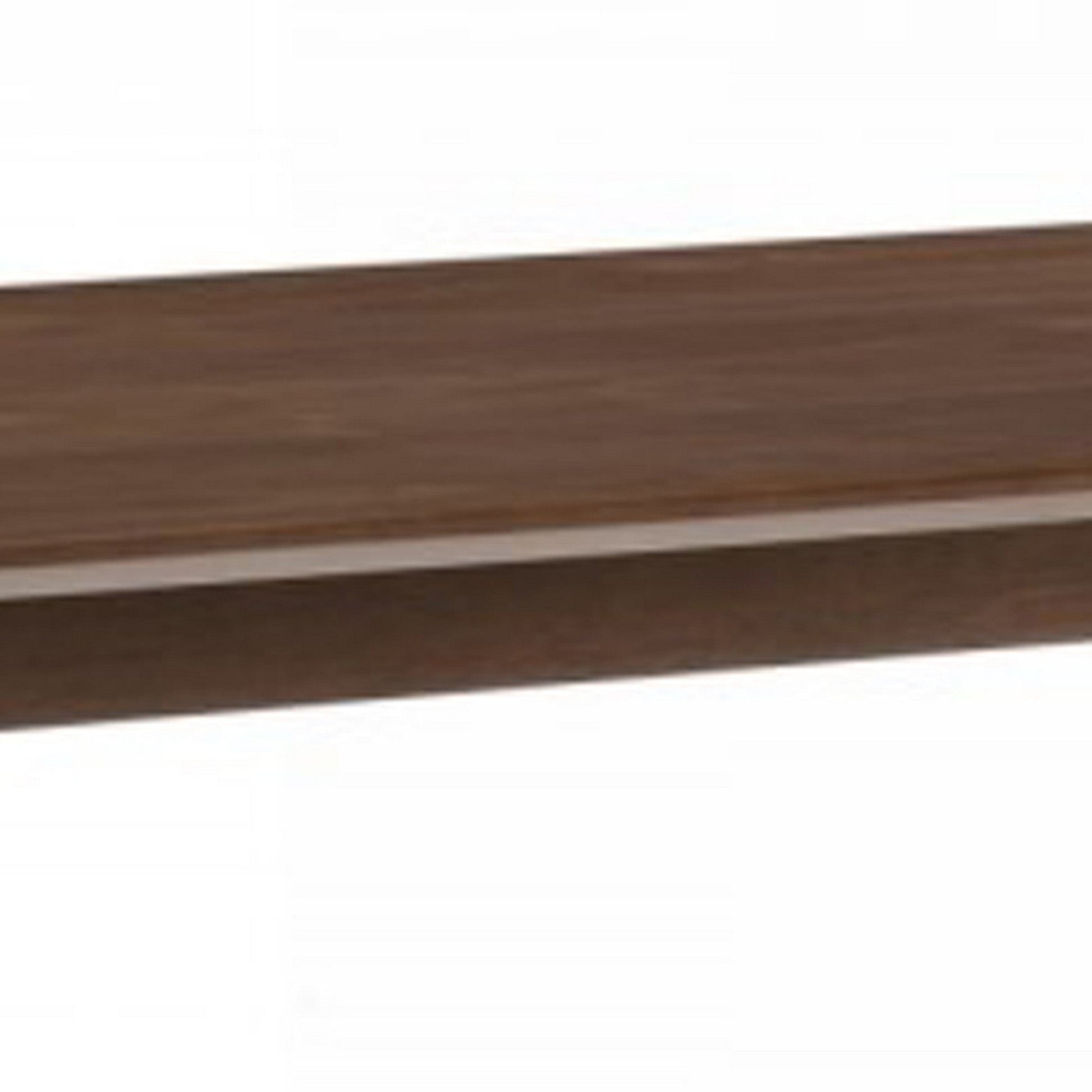 Benzara Wooden Rectangular Bar Table With Angled Block Legs, Brown