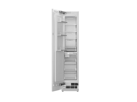 Bertazzoni 18" 8.6 Cu.Ft Stainless Steel Panel Ready Column Built-In Freezer With Ice Maker and Left Swing Door