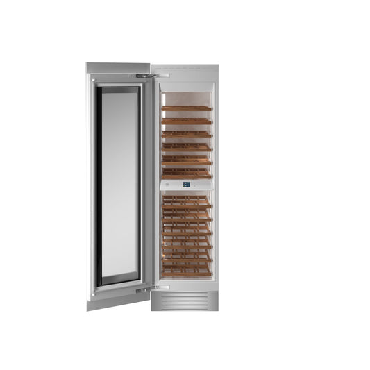Bertazzoni 24" Panel Ready Built-in Wine Cellar Column With Left Swing Door