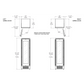 Bertazzoni 24" Panel Ready Built-in Wine Cellar Column With Right Swing Door