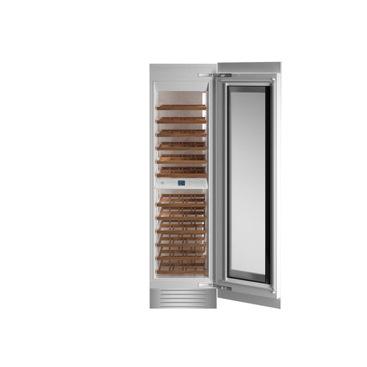 Bertazzoni 24" Panel Ready Built-in Wine Cellar Column With Right Swing Door