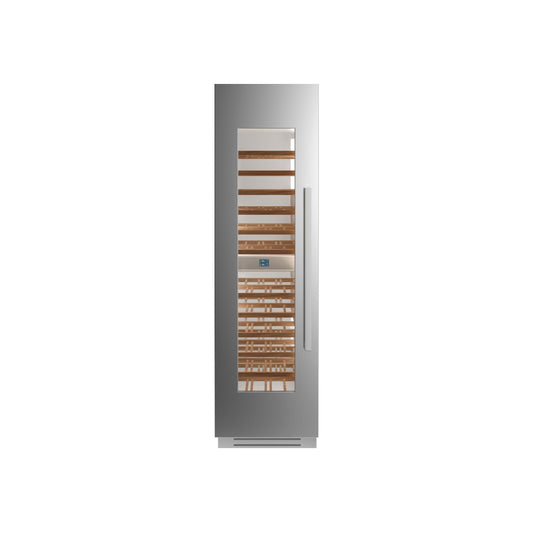 Bertazzoni 24" Stainless Steel Built-in Wine Cellar Column With Left Swing Door