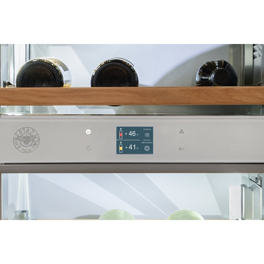 Bertazzoni 24" Stainless Steel Built-in Wine Cellar Column With Right Swing Door