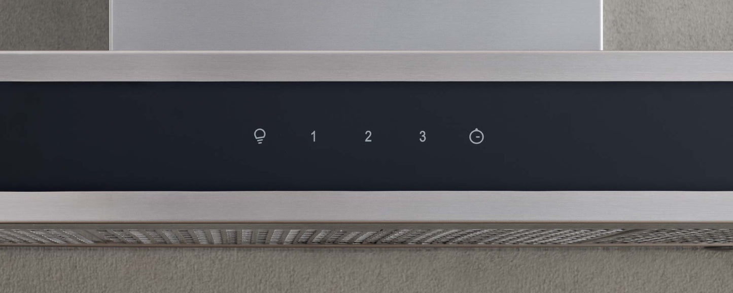 Bertazzoni 24" Stainless Steel Glass Front Wall Mount Hood With 600 CFM Motor