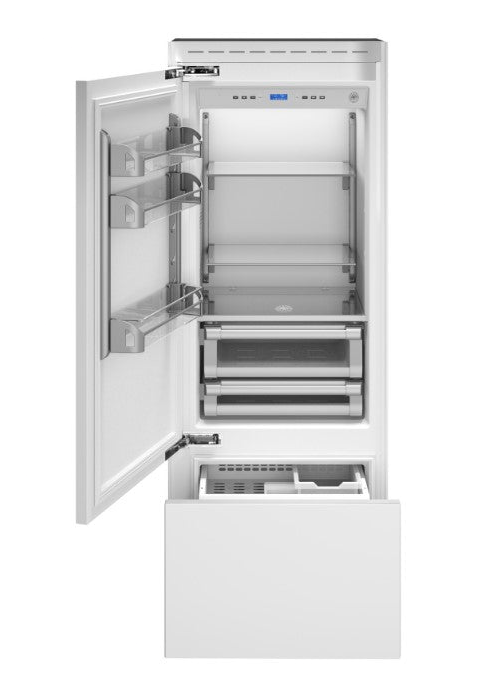 Bertazzoni 30" 14 Cu.Ft. Stainless Steel Panel Ready Bottom Mount Refrigerator With Left Swing Door