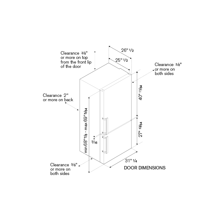 Bertazzoni 31" 17.1 Cu.Ft. Stainless Steel Freestanding Bottom Mount Refrigerator With Reversible Door