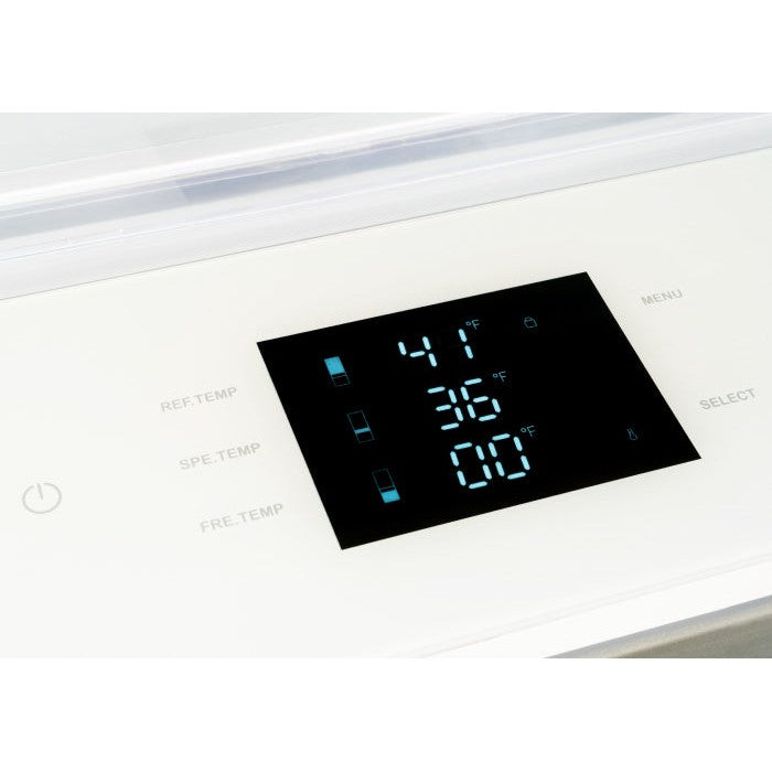 Bertazzoni 36" 19.8 Cu.Ft. Panel Ready Built-In Bottom Mount Refrigerator With Ice Maker, Internal Water Dispenser and Reversible Door