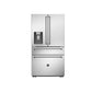 Bertazzoni 36" 21.6 Cu.Ft. Stainless Steel Freestanding French Door Refrigerator With Automatic Ice Maker and Water Dispenser