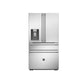 Bertazzoni 36" 21.6 Cu.Ft. Stainless Steel Freestanding French Door Refrigerator With Automatic Ice Maker and Water Dispenser