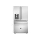 Bertazzoni 36" 21.6 Cu.Ft. Stainless Steel Freestanding French Door Refrigerator With Automatic Ice Maker and Water Dispenser