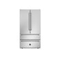 Bertazzoni 36" 22.5 Cu.Ft. Stainless Steel Freestanding French Door Refrigerator With Automatic Ice Maker