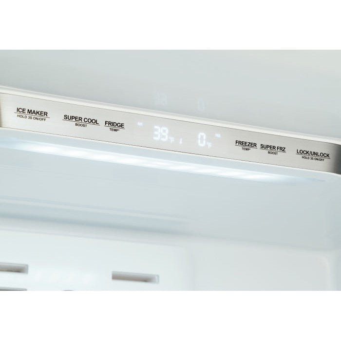 Bertazzoni 36" 22.5 Cu.Ft. Stainless Steel Freestanding French Door Refrigerator With Automatic Ice Maker
