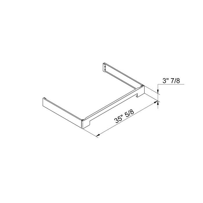 Bertazzoni 36" Stainless Steel Toekick Panel