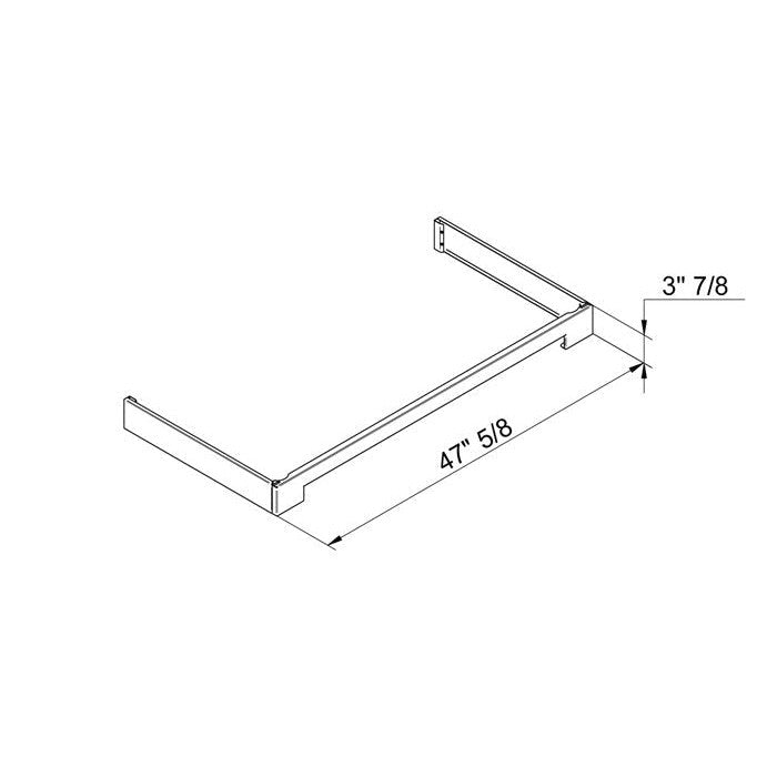 Bertazzoni 48" Stainless Steel Toekick Panel