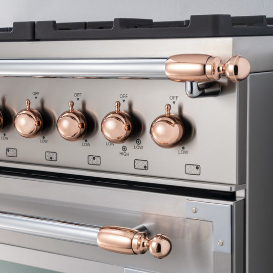 Bertazzoni Collezione Metalli Copper Decor Set for Heritage Series Range and Hood
