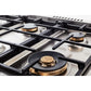 Bertazzoni Heritage Series 36" 6 Brass Burners Nero Matt All Gas Range With 5.9 Cu.Ft. Oven