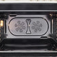 Bertazzoni Heritage Series 36" 6 Brass Burners Nero Matt Propane Gas Range With 5.7 Cu.Ft. Electric Self-Clean Double Oven
