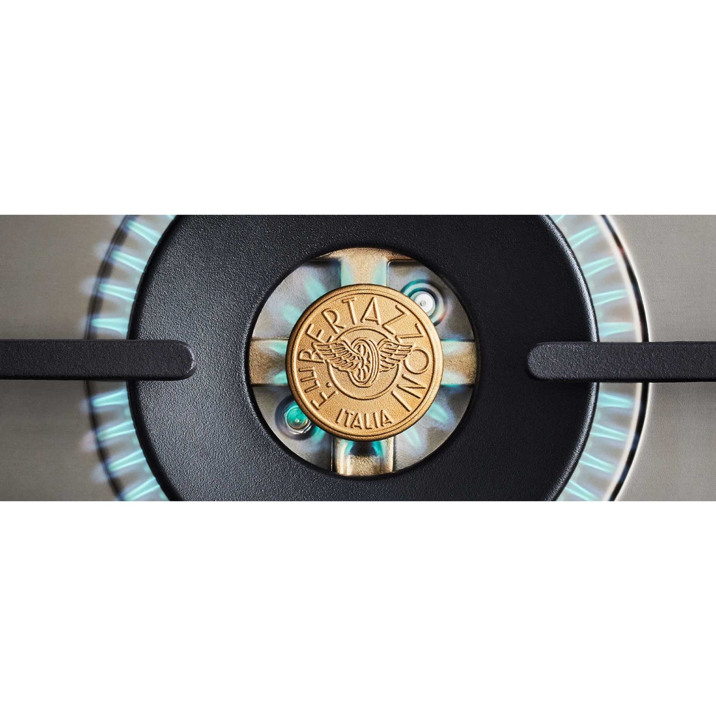 Bertazzoni Heritage Series 48" 6 Brass Burners Nero Matt Dual Fuel Range With 7 Cu.Ft. Electric Self-Clean Double Oven and Griddle