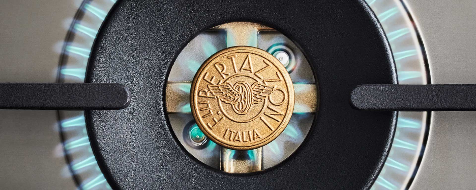 Bertazzoni Heritage Series 48" 6 Brass Burners Stainless Steel Propane Gas Range With 7.1 Cu.Ft. Double Oven and Electric Griddle