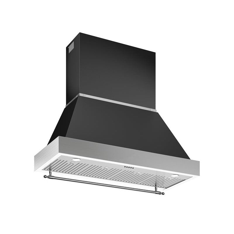 Bertazzoni Heritage Series 48" Nero Matt Wall Mount Canopy