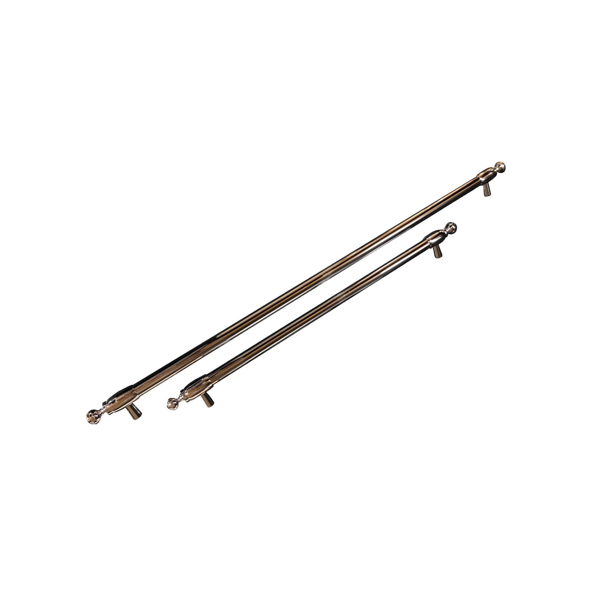 Bertazzoni Heritage Series Stainless Steel New Range Style Handle Kit for 30" Built-In Refrigerator