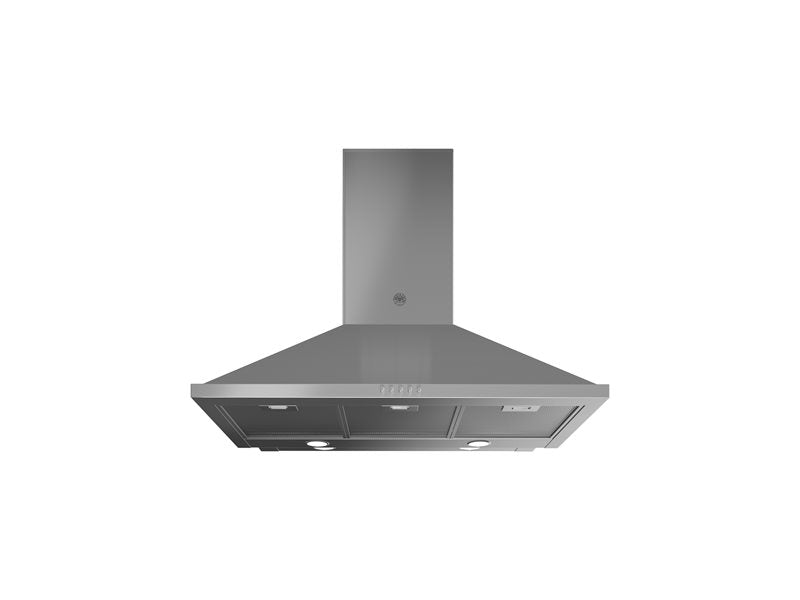 Bertazzoni KCH36XV 36" Stainless Steel Wall Mount Chimney Hood With 600 CFM Motor