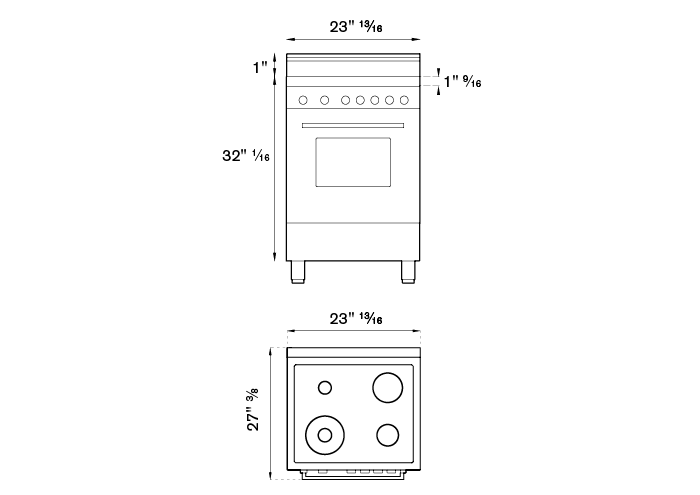 Bertazzoni Master Series 24" 4 Aluminum Burners Bianco Matt Freestanding Propane Gas Range With 2.4 Cu.Ft. Oven