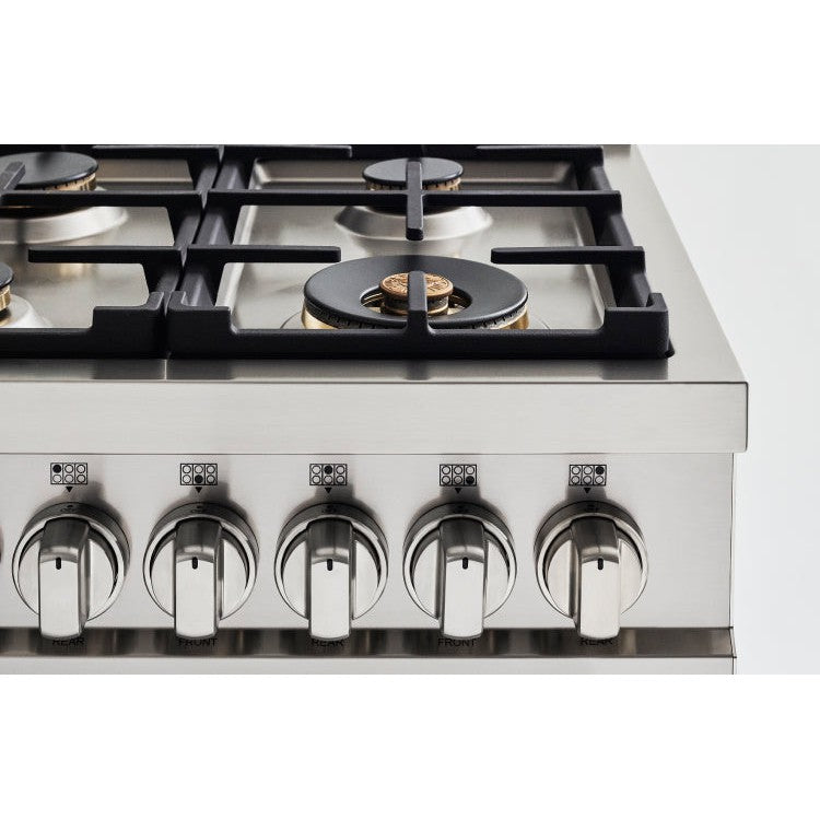 Bertazzoni Master Series 30" 4 Aluminum Burners Stainless Steel Freestanding All Gas Range With 4.7 Cu.Ft. Oven