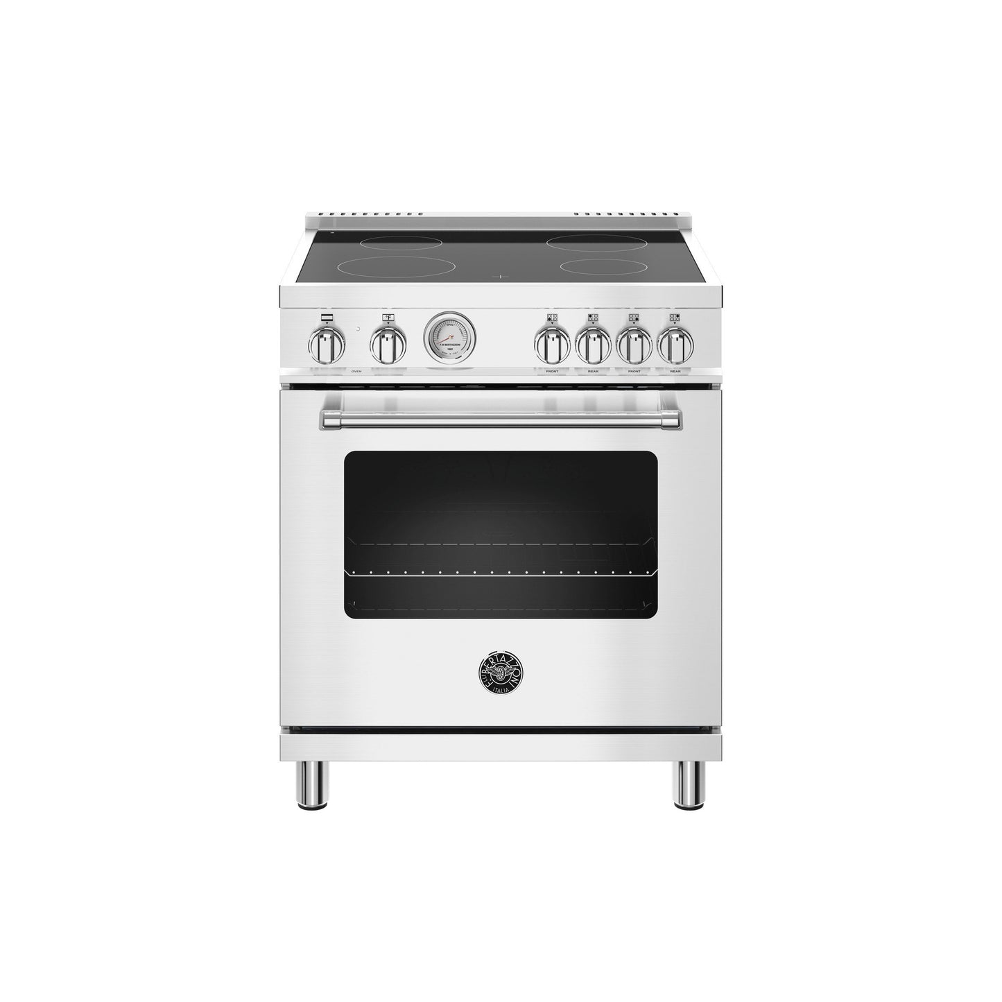 Bertazzoni Master Series 30" 4 Heating Zones Stainless Steel Freestanding Electric Range With 4.7 Cu.Ft. Oven