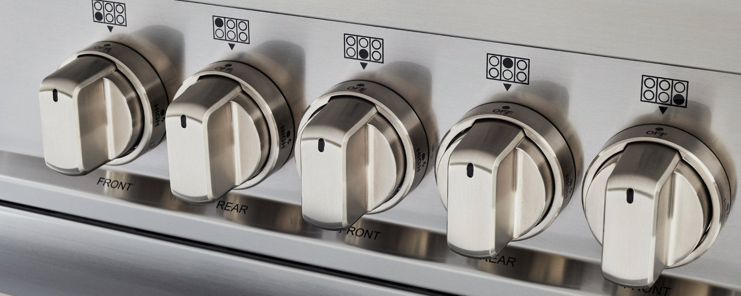 Bertazzoni Master Series 30" 4 High-Power Heating Zones Bianco Matt Freestanding Induction Range With 4.7 Cu.Ft. Electric Oven