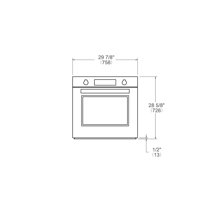 Bertazzoni Master Series 30" 4.1 Cu.Ft. Stainless Steel Self-Clean Convection Electric Wall Oven