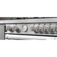 Bertazzoni Master Series 30" 5 Aluminum Burners Nero Matt Freestanding All Gas Range With 4.7 Cu.Ft. Oven