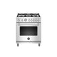 Bertazzoni Master Series 30" 5 Aluminum Burners Stainless Steel Freestanding Dual Fuel Range With 4.7 Cu.Ft. Electric Oven