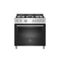 Bertazzoni Master Series 36" 5 Aluminum Burners Nero Matt Freestanding All Gas Range With 5.9 Cu.Ft. Oven