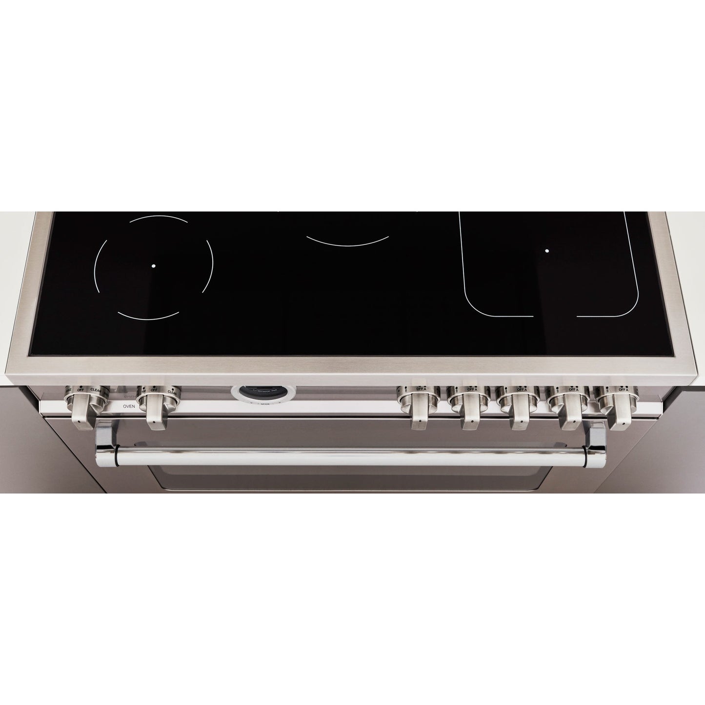 Bertazzoni Master Series 36" 5 Heating Zones Stainless Steel Freestanding Induction Range With 5.9 Cu.Ft. Electric Oven