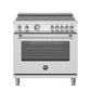 Bertazzoni Master Series 36" 5 igh-Power Heating Zones Stainless Steel Freestanding Induction Range With 5.9 Cu.Ft. Electric Oven