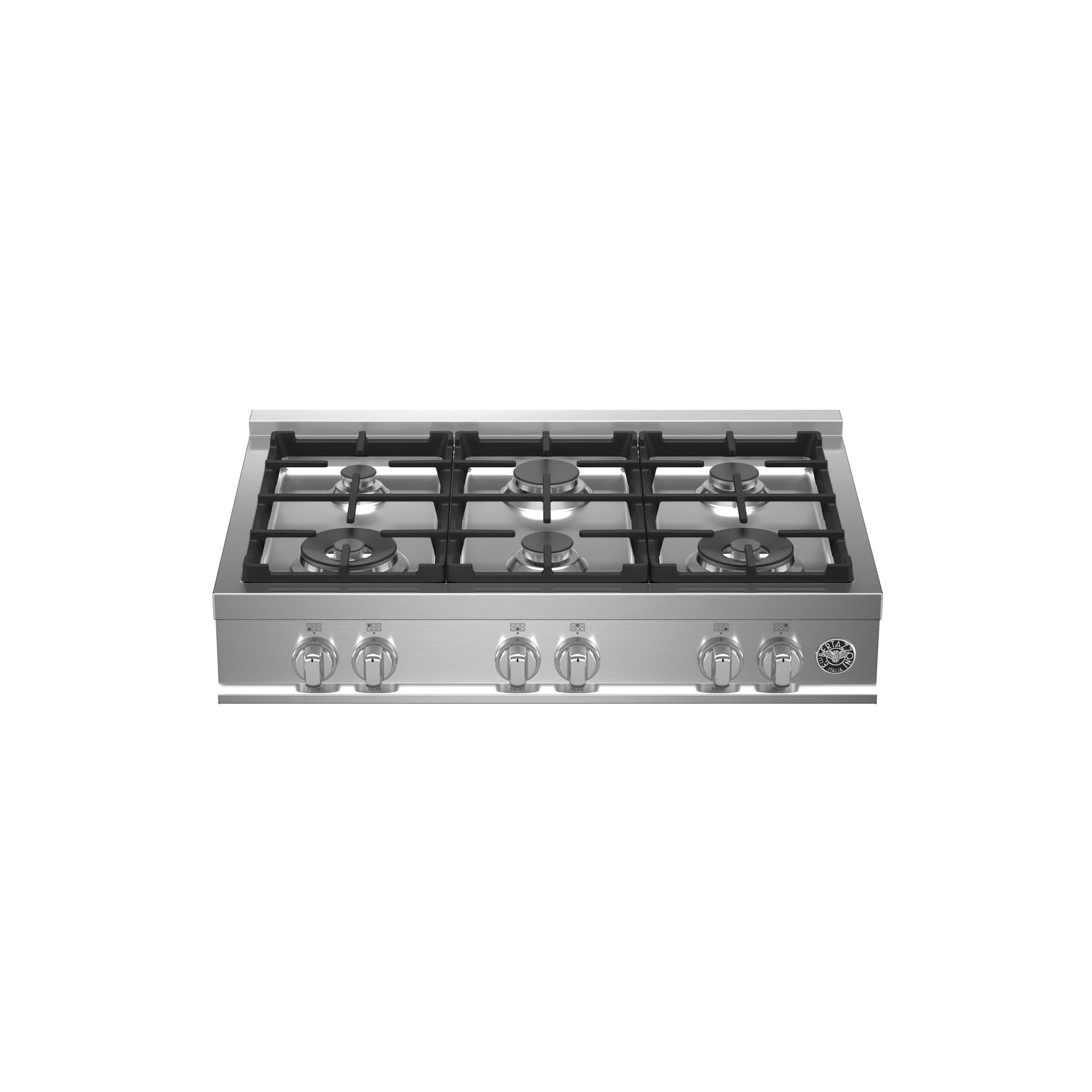 Bertazzoni Master Series 36" 6 Aluminum Burners Stainless Steel Gas Rangetop