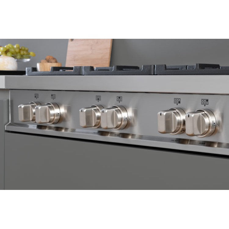 Bertazzoni Master Series 36" 6 Brass Burners Stainless Steel Gas Rangetop