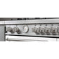 Bertazzoni Master Series 48" 6 Aluminum Burners Stainless Steel Freestanding Propane Gas Range With 7.2 Cu.Ft. Double Oven and Electric Griddle