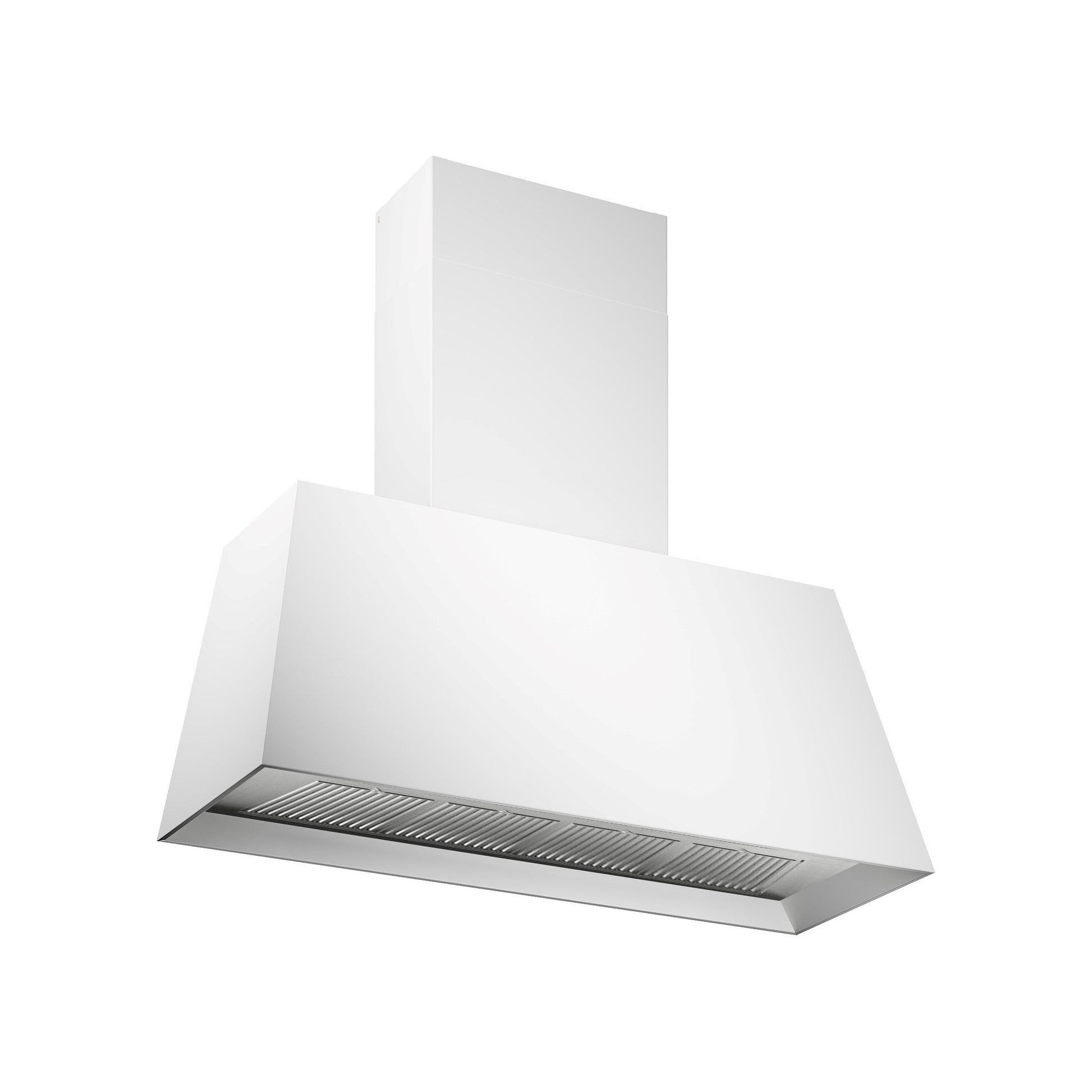 Bertazzoni Master Series 48" Bianco Matt Contemporary Wall Mount Canopy Hood With 600 CFM Motor