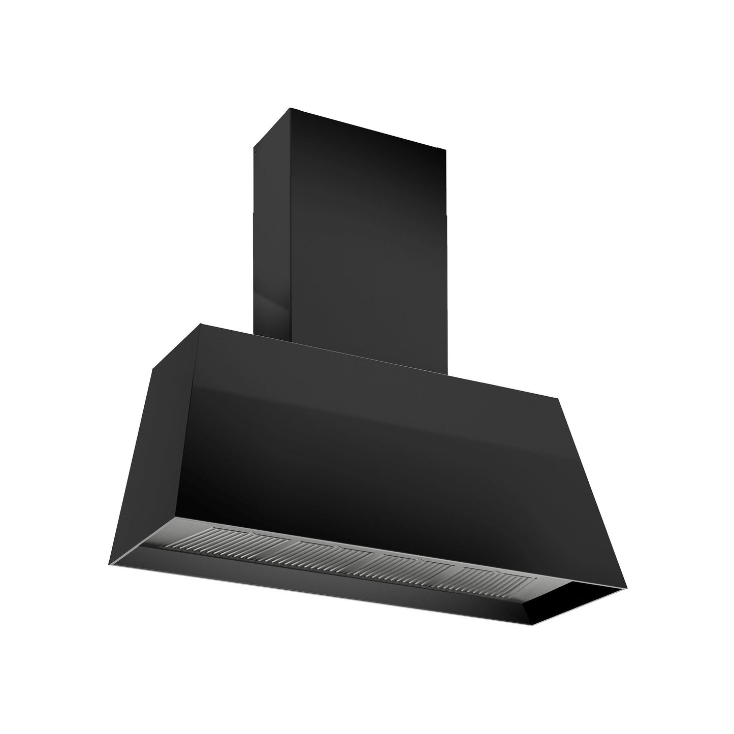 Bertazzoni Master Series 48" Nero Matt Contemporary Wall Mount Canopy Hood With 600 CFM Motor