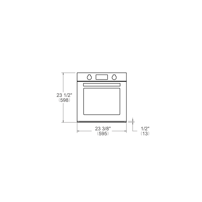 Bertazzoni Professional Series 24" 2.7 Cu.Ft. Stainless Steel Convection Electric Wall Oven