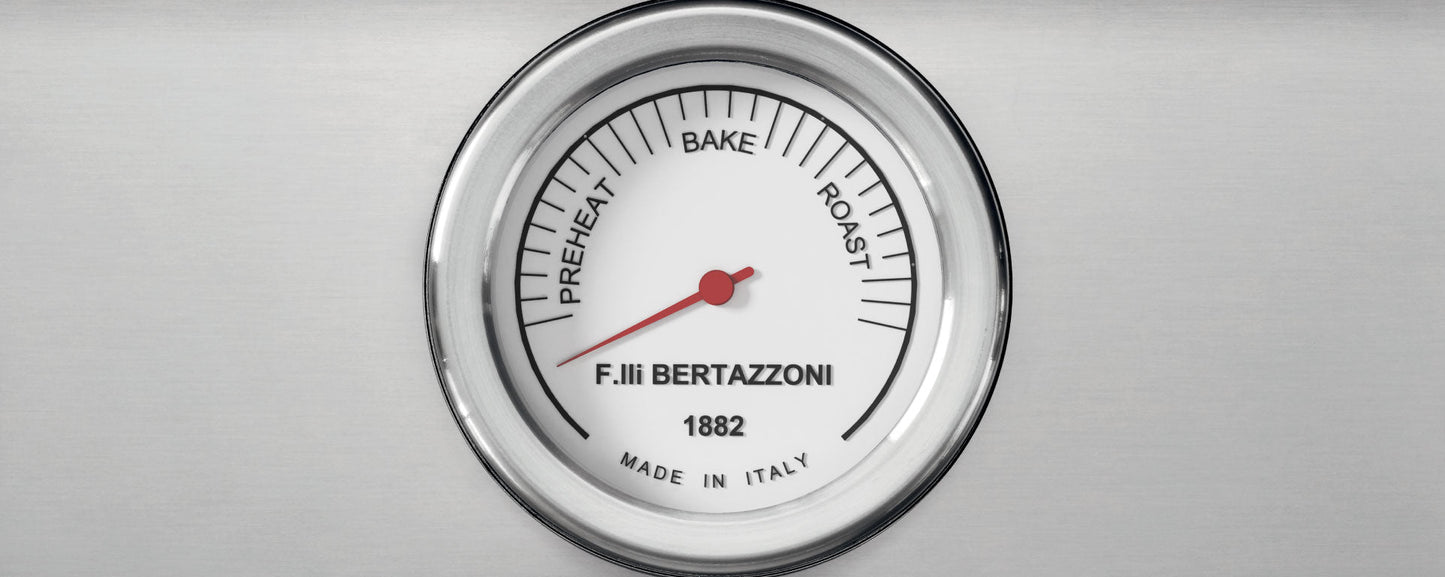 Bertazzoni Professional Series 30" 4 Brass Burners Arancio Freestanding Propane Gas Range With 4.7 Cu.Ft. Oven
