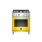 Bertazzoni Professional Series 30" 4 Brass Burners Giallo Freestanding All Gas Range With 4.7 Cu.Ft. Oven